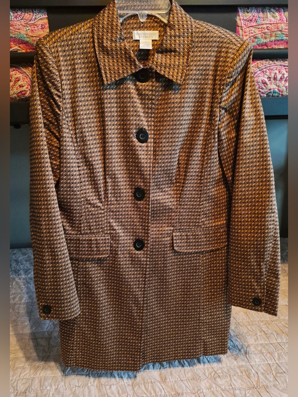 Worthington Mod Button-Front Coat Women's Size 6